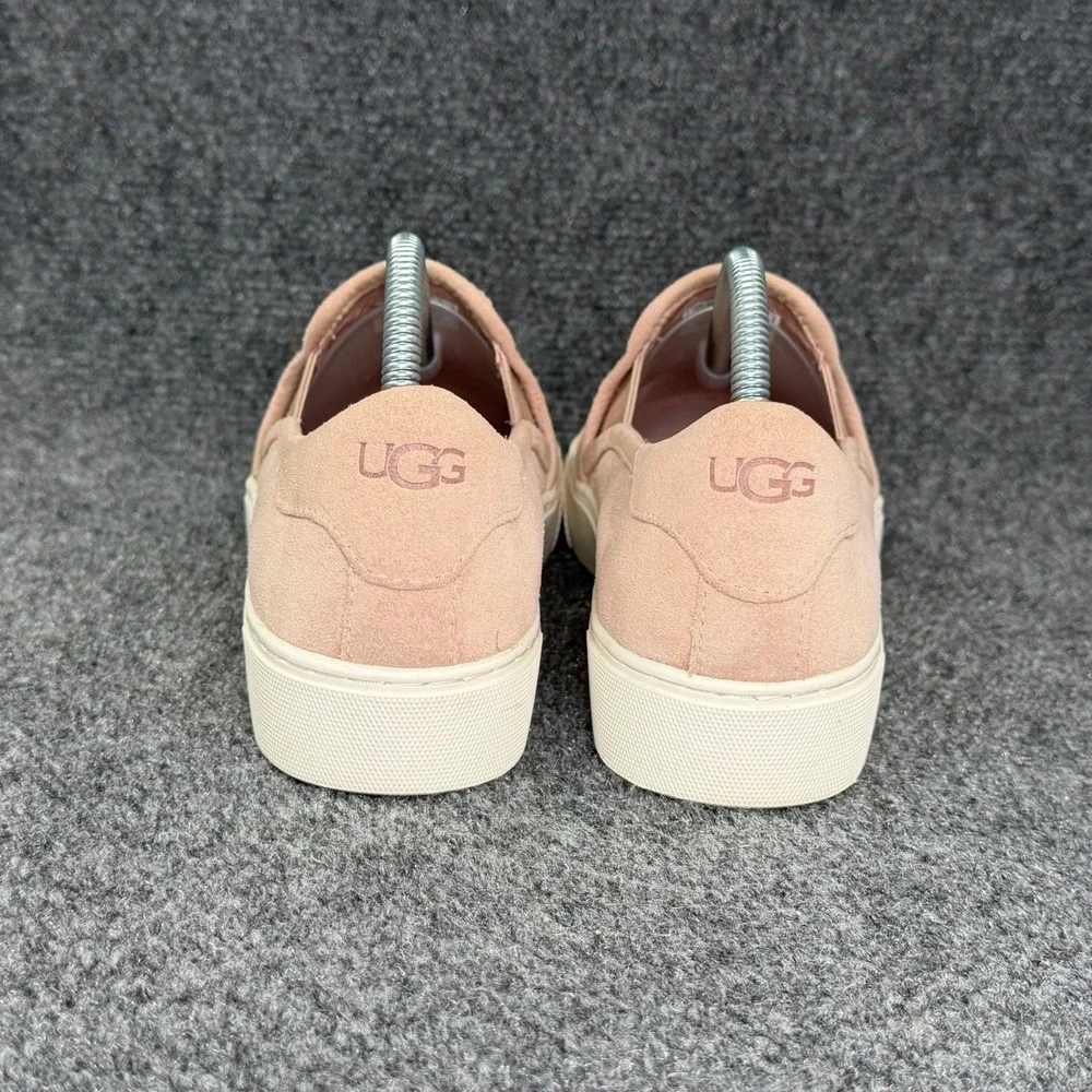 UGG Jass Slip On Sneakers Women's 9 Soft Pink Suede Casual Platform Loafer Shoes
